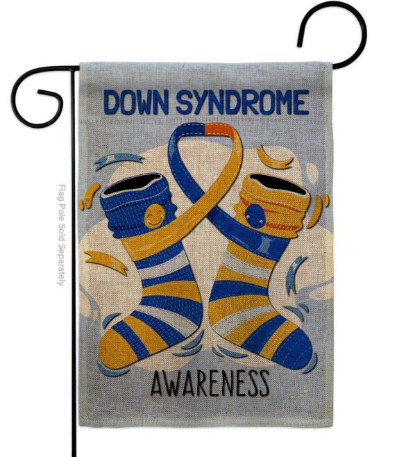 Down Syndrome - Support Inspirational Vertical Impressions Decorative Flags HG137423 Made In USA - Image 11