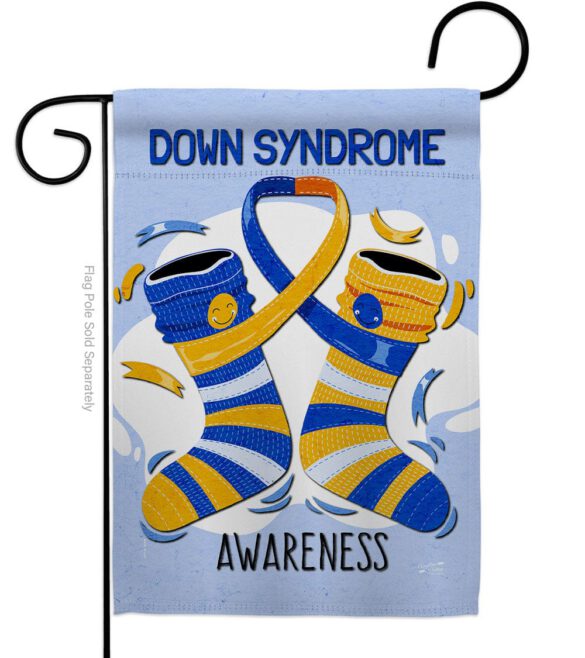 Down Syndrome - Support Inspirational Vertical Impressions Decorative Flags HG137423 Made In USA