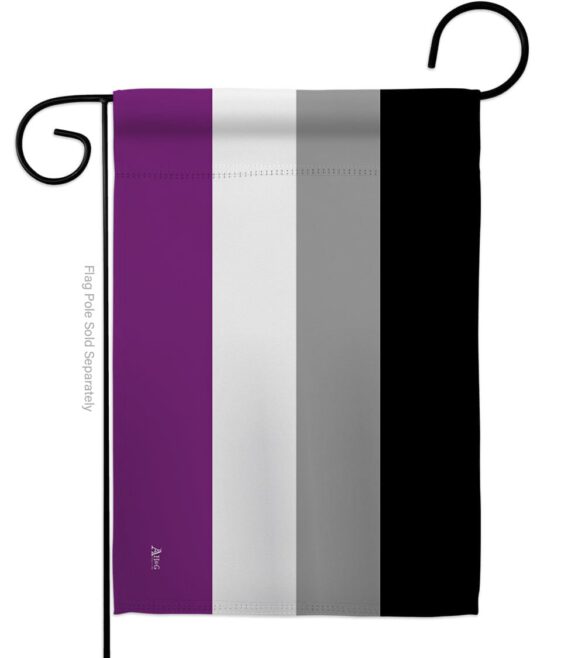 Asexua - Support Inspirational Vertical Impressions Decorative Flags HG148002 Made In USA - Image 2