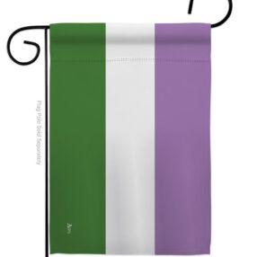 Genderqueer pride - Support Inspirational Vertical Impressions Decorative Flags HG148009 Made In USA