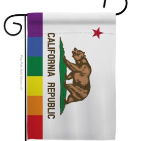 California Republic Pride - Support Inspirational Vertical Impressions Decorative Flags HG148680 Made In USA