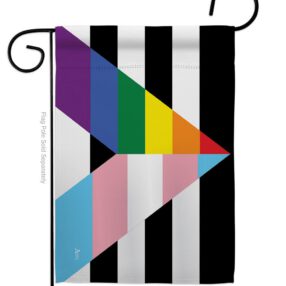 Gay Trans Straight Ally - Support Inspirational Vertical Impressions Decorative Flags HG148691 Made In USA