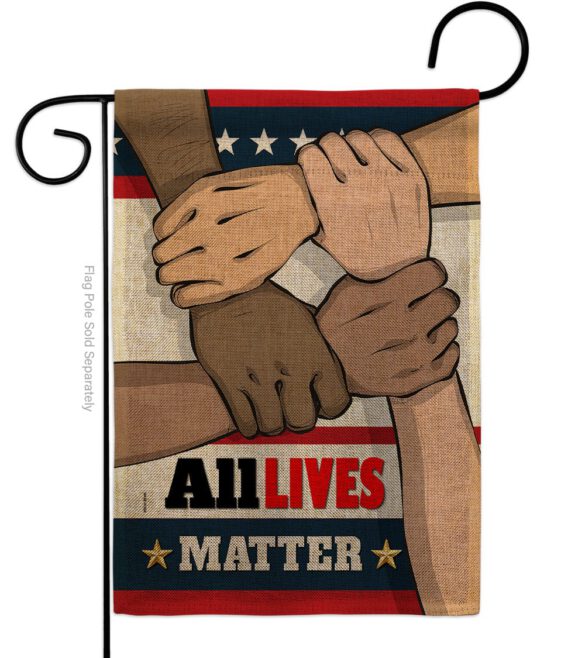 All Lives Matter - Support Inspirational Vertical Impressions Decorative Flags HG170016 Made In USA - Image 12