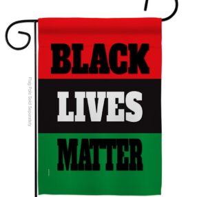 Black Lives Awareness - Support Inspirational Vertical Impressions Decorative Flags HG170020 Made In USA