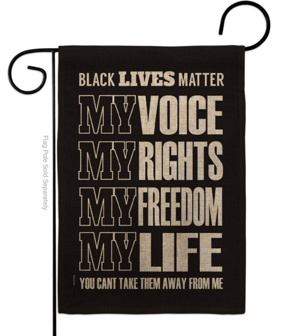Black Lives Freedom - Support Inspirational Vertical Impressions Decorative Flags HG170061 Made In USA - Image 11