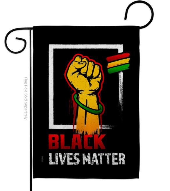 Black Matter Anti Racism - Support Inspirational Vertical Impressions Decorative Flags HG170073 Made In USA