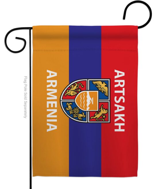 Artsakh Armenia - Support Inspirational Vertical Impressions Decorative Flags HG170157 Made In USA - Image 2