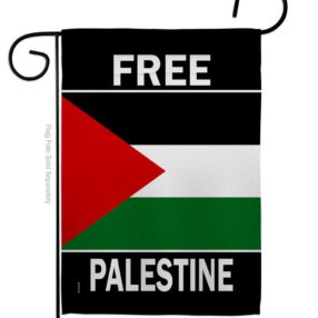 Free Palestine - Support Inspirational Vertical Impressions Decorative Flags HG170196 Made In USA