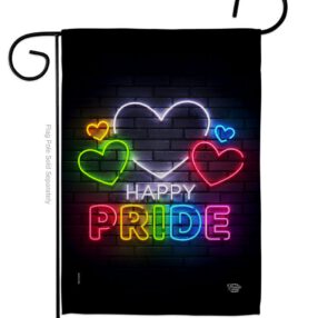 Happy Pride - Support Inspirational Vertical Impressions Decorative Flags HG192388 Made In USA