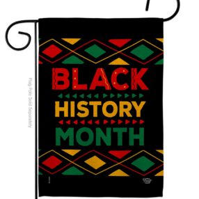 Black History Month - Support Inspirational Vertical Impressions Decorative Flags HG192423 Made In USA