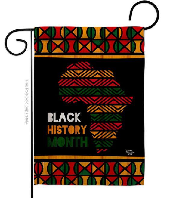 Afro-Americans History Month - Support Inspirational Vertical Impressions Decorative Flags HG192426 Made In USA - Image 2