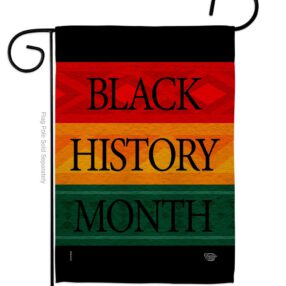 Black History Month Afro - Support Inspirational Vertical Impressions Decorative Flags HG192428 Made In USA