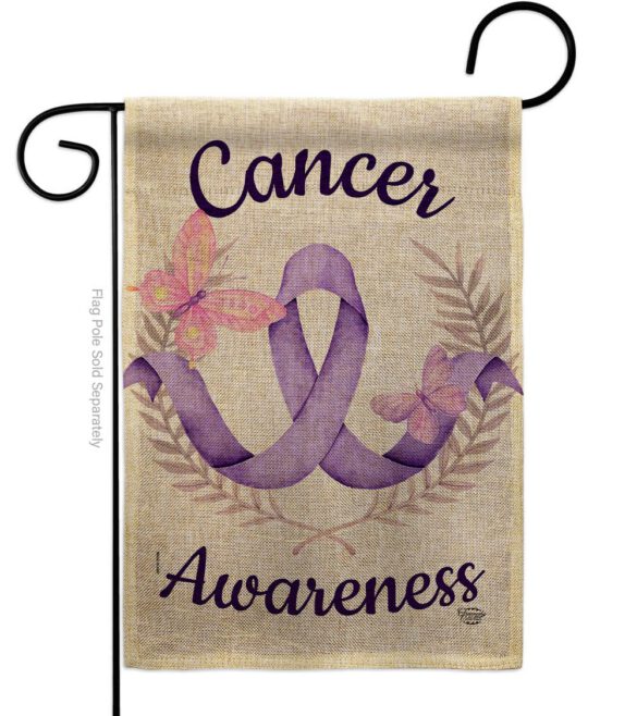 Cancer Awareness - Support Inspirational Vertical Impressions Decorative Flags HG192437 Made In USA - Image 11