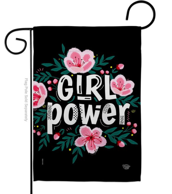 Girl Power - Support Inspirational Vertical Impressions Decorative Flags HG192606 Made In USA