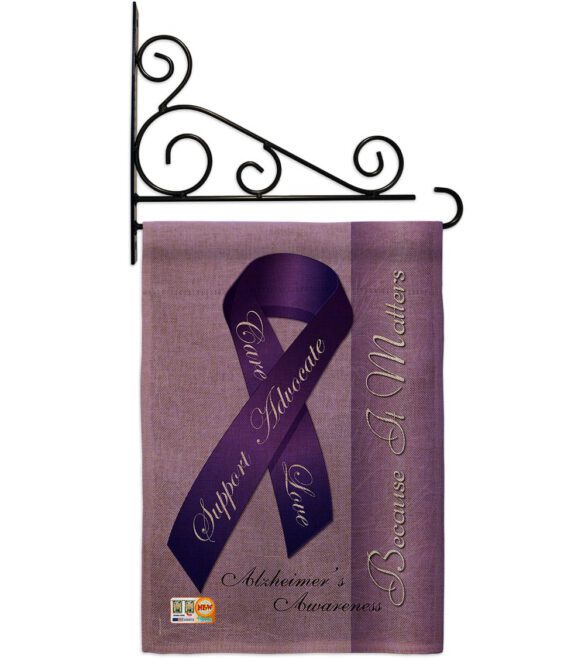 Alzheimer's - Support Inspirational Vertical Impressions Decorative Flags HG115093 Made In USA - Image 13