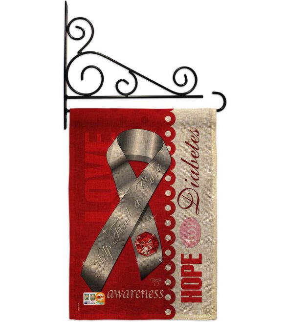 Diabetes - Support Inspirational Vertical Impressions Decorative Flags HG115097 Made In USA - Image 12