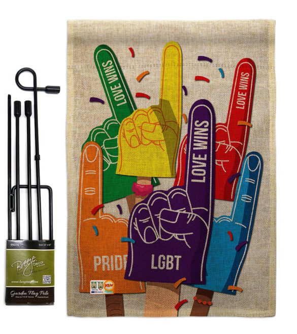 #1 Love Wins - Support Inspirational Vertical Impressions Decorative Flags HG115157 Made In USA - Image 13