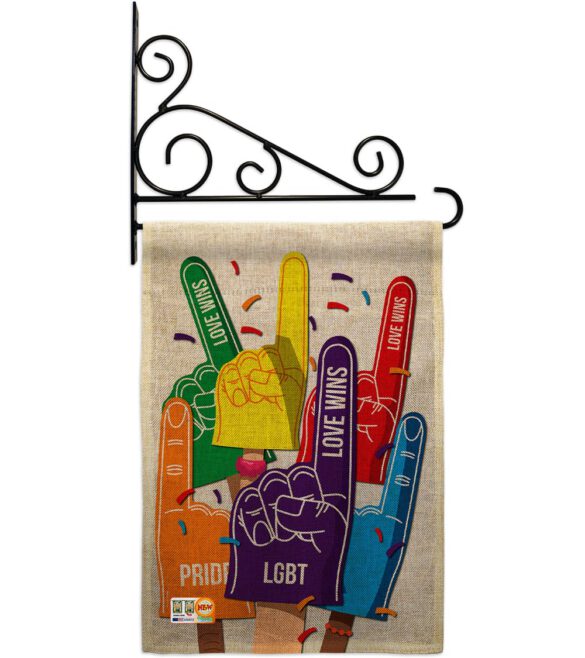 #1 Love Wins - Support Inspirational Vertical Impressions Decorative Flags HG115157 Made In USA - Image 15