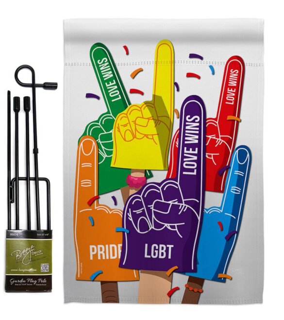 #1 Love Wins - Support Inspirational Vertical Impressions Decorative Flags HG115157 Made In USA - Image 5