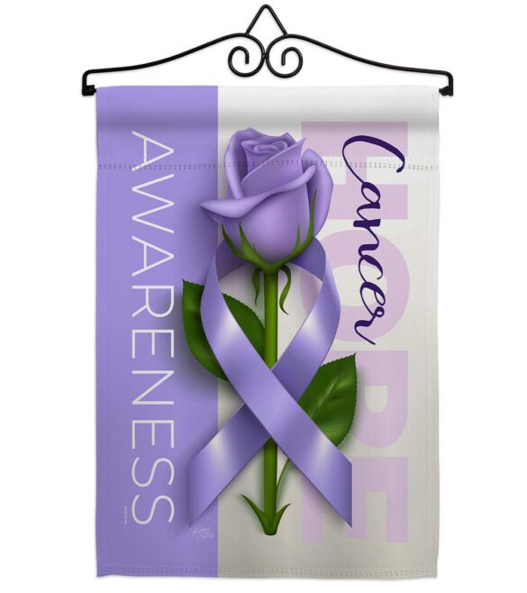 Cancer Awareness World Day - Support Inspirational Vertical Impressions Decorative Flags HG115208 Made In USA - Image 7