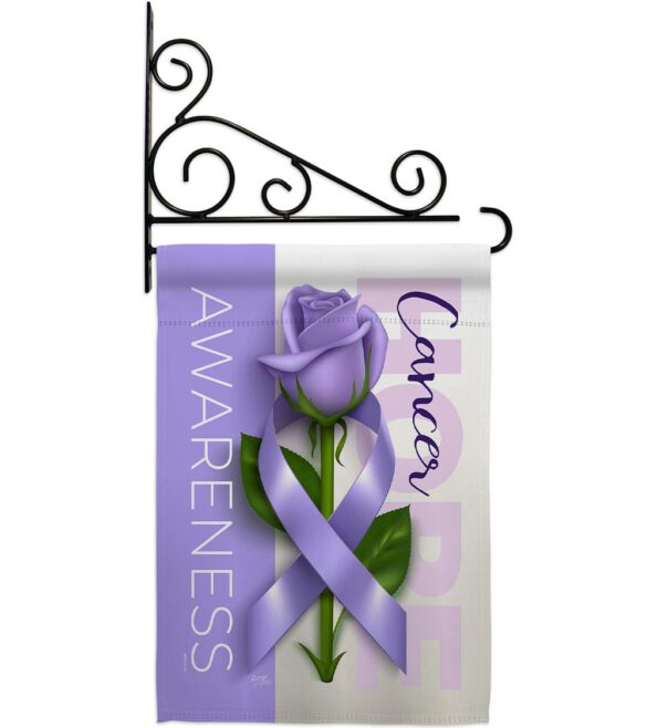 Cancer Awareness World Day - Support Inspirational Vertical Impressions Decorative Flags HG115208 Made In USA - Image 8