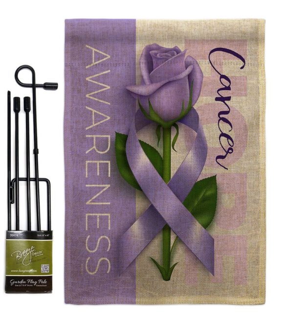 Cancer Awareness World Day - Support Inspirational Vertical Impressions Decorative Flags HG115208 Made In USA - Image 14