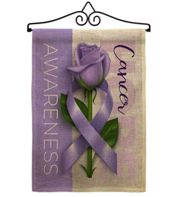 Cancer Awareness World Day - Support Inspirational Vertical Impressions Decorative Flags HG115208 Made In USA - Image 17
