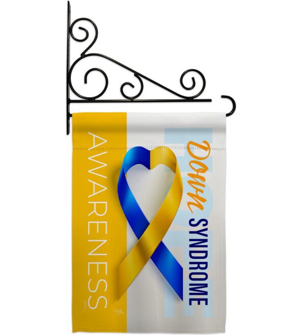 Down Syndrome Awareness - Support Inspirational Vertical Impressions Decorative Flags HG115210 Made In USA - Image 8