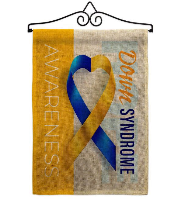 Down Syndrome Awareness - Support Inspirational Vertical Impressions Decorative Flags HG115210 Made In USA - Image 17