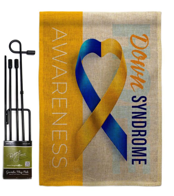 Down Syndrome Awareness - Support Inspirational Vertical Impressions Decorative Flags HG115210 Made In USA - Image 14