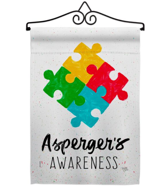 Asperger's Awarness - Support Inspirational Vertical Impressions Decorative Flags HG115213 Made In USA - Image 8