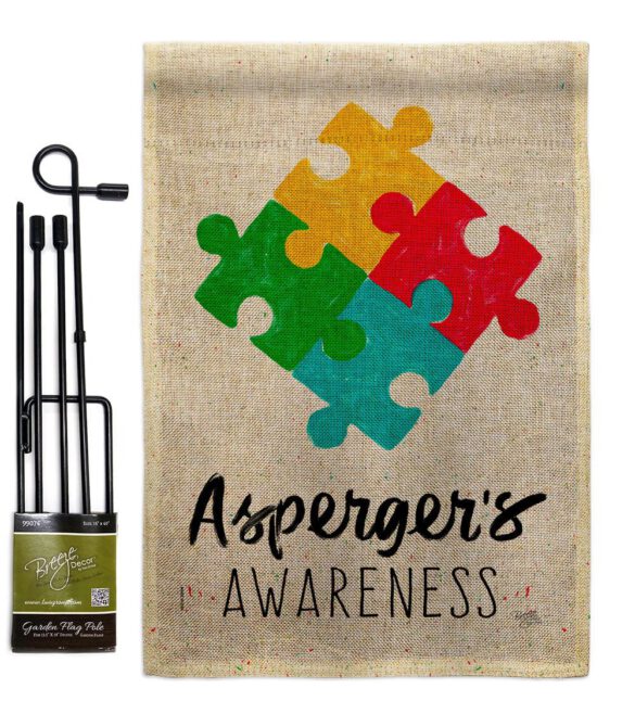 Asperger's Awarness - Support Inspirational Vertical Impressions Decorative Flags HG115213 Made In USA - Image 15
