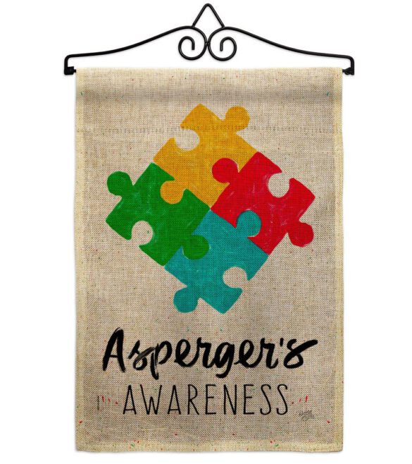 Asperger's Awarness - Support Inspirational Vertical Impressions Decorative Flags HG115213 Made In USA - Image 18