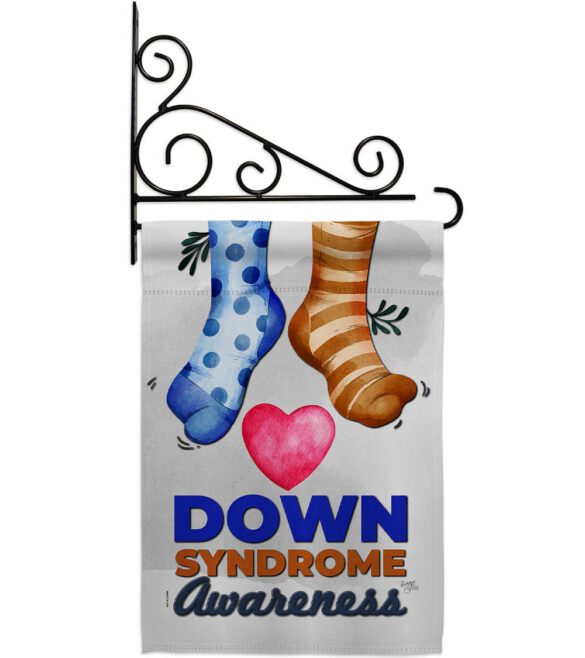 Down Syndrome Awareness - Support Inspirational Vertical Impressions Decorative Flags HG115215 Made In USA - Image 8