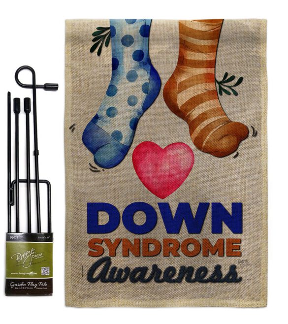 Down Syndrome Awareness - Support Inspirational Vertical Impressions Decorative Flags HG115215 Made In USA - Image 14