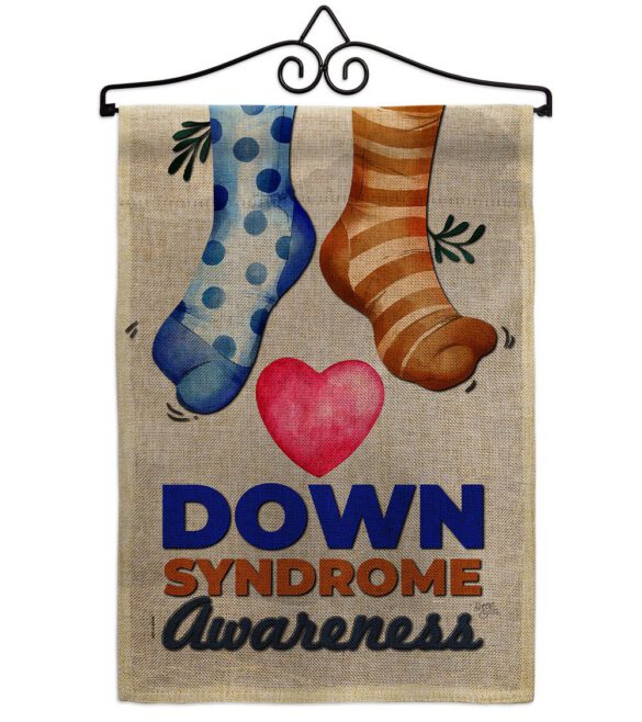 Down Syndrome Awareness - Support Inspirational Vertical Impressions Decorative Flags HG115215 Made In USA - Image 17