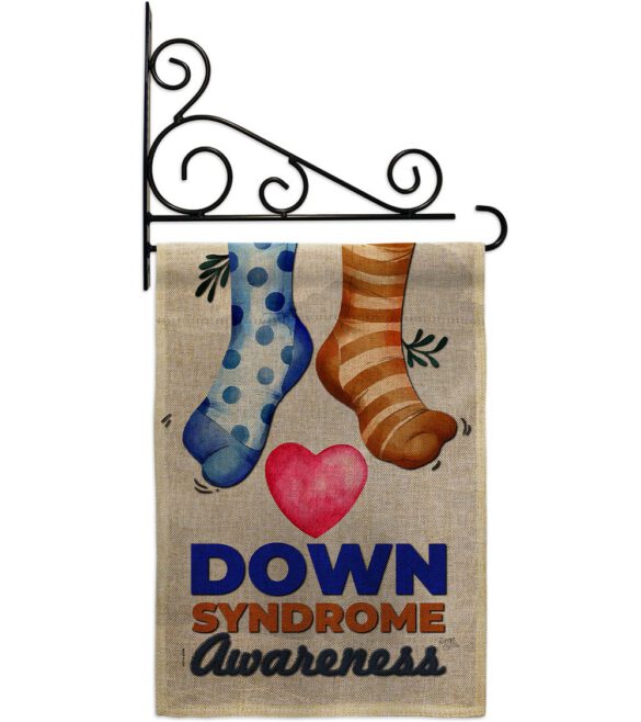 Down Syndrome Awareness - Support Inspirational Vertical Impressions Decorative Flags HG115215 Made In USA - Image 18
