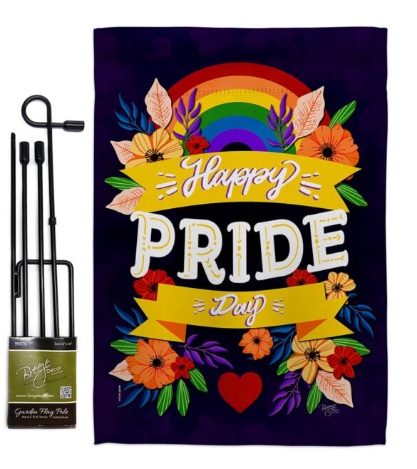 Happy Pride Day - Support Inspirational Vertical Impressions Decorative Flags HG115218 Made In USA - Image 4