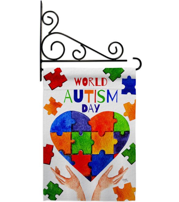 Autism Day - Support Inspirational Vertical Impressions Decorative Flags HG115232 Made In USA - Image 9