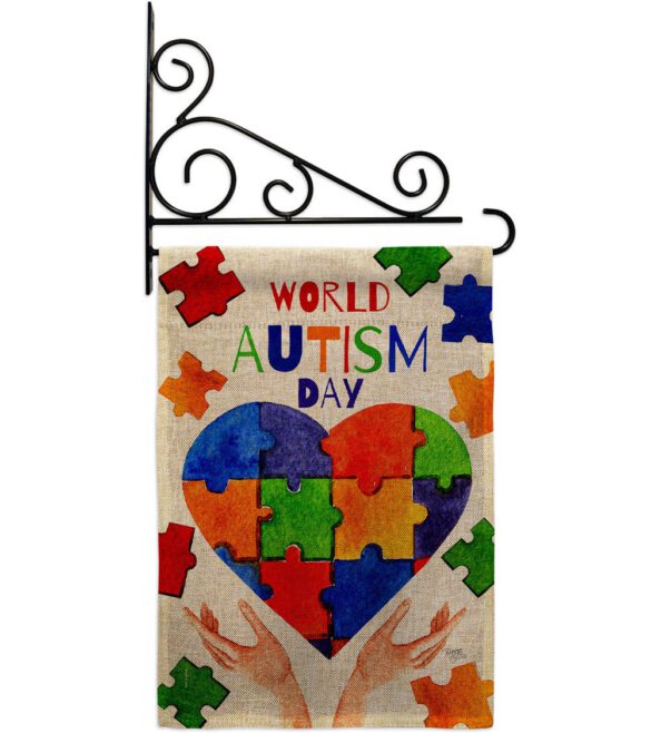 Autism Day - Support Inspirational Vertical Impressions Decorative Flags HG115232 Made In USA - Image 19