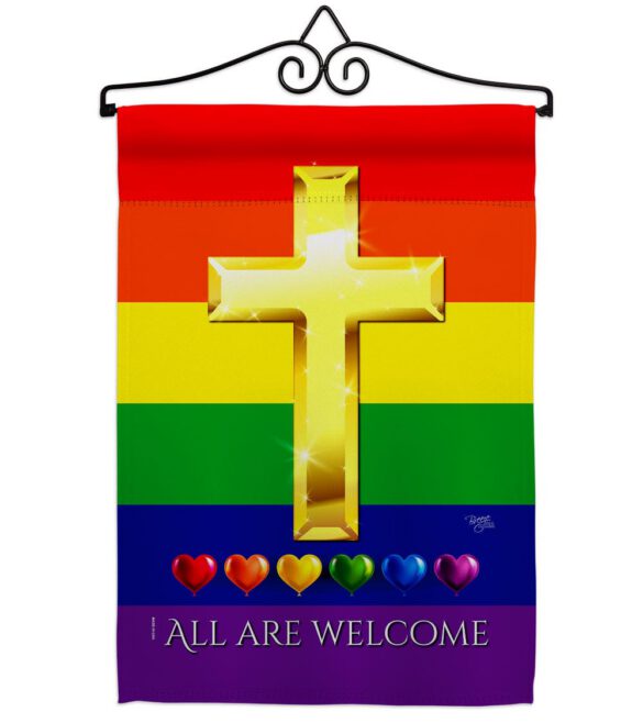 All Are Welcome - Support Inspirational Vertical Impressions Decorative Flags HG115248 Made In USA - Image 8