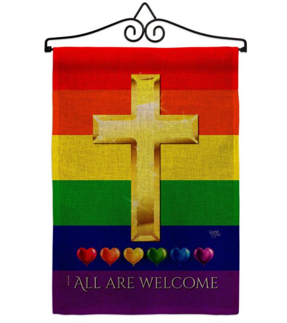 All Are Welcome - Support Inspirational Vertical Impressions Decorative Flags HG115248 Made In USA - Image 18