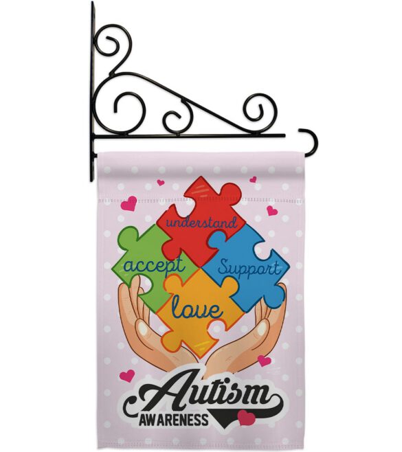 Autism Awareness Support - Support Inspirational Vertical Impressions Decorative Flags HG137046 Made In USA - Image 12