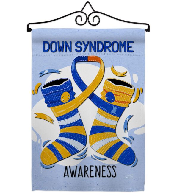 Down Syndrome - Support Inspirational Vertical Impressions Decorative Flags HG137423 Made In USA - Image 7