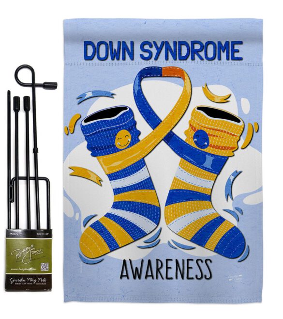 Down Syndrome - Support Inspirational Vertical Impressions Decorative Flags HG137423 Made In USA - Image 4