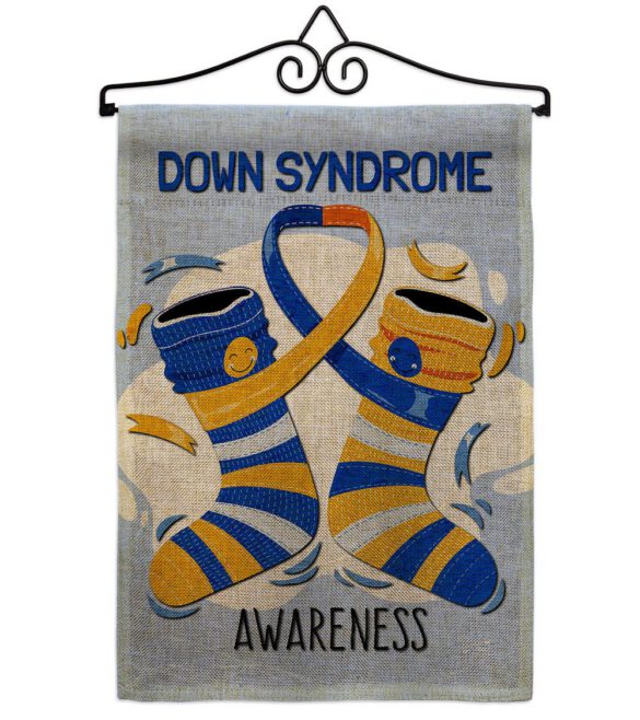 Down Syndrome - Support Inspirational Vertical Impressions Decorative Flags HG137423 Made In USA - Image 17