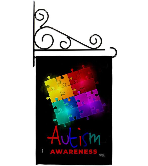 Autism Puzzle - Support Inspirational Vertical Impressions Decorative Flags HG137486 Made In USA - Image 9