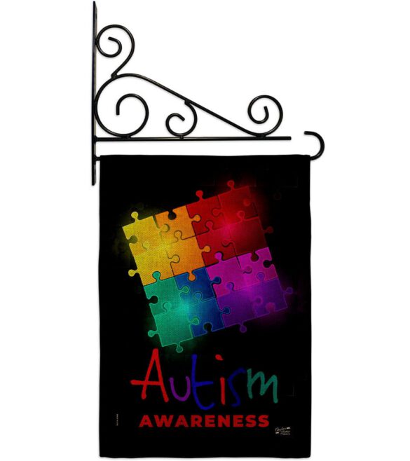 Autism Puzzle - Support Inspirational Vertical Impressions Decorative Flags HG137486 Made In USA - Image 19