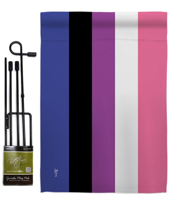 Genderfluidity Pride - Support Inspirational Vertical Impressions Decorative Flags HG148008 Made In USA - Image 4
