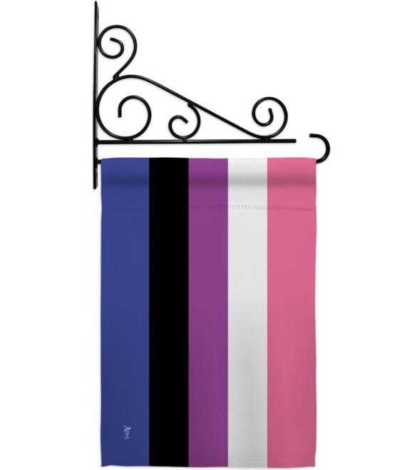 Genderfluidity Pride - Support Inspirational Vertical Impressions Decorative Flags HG148008 Made In USA - Image 11